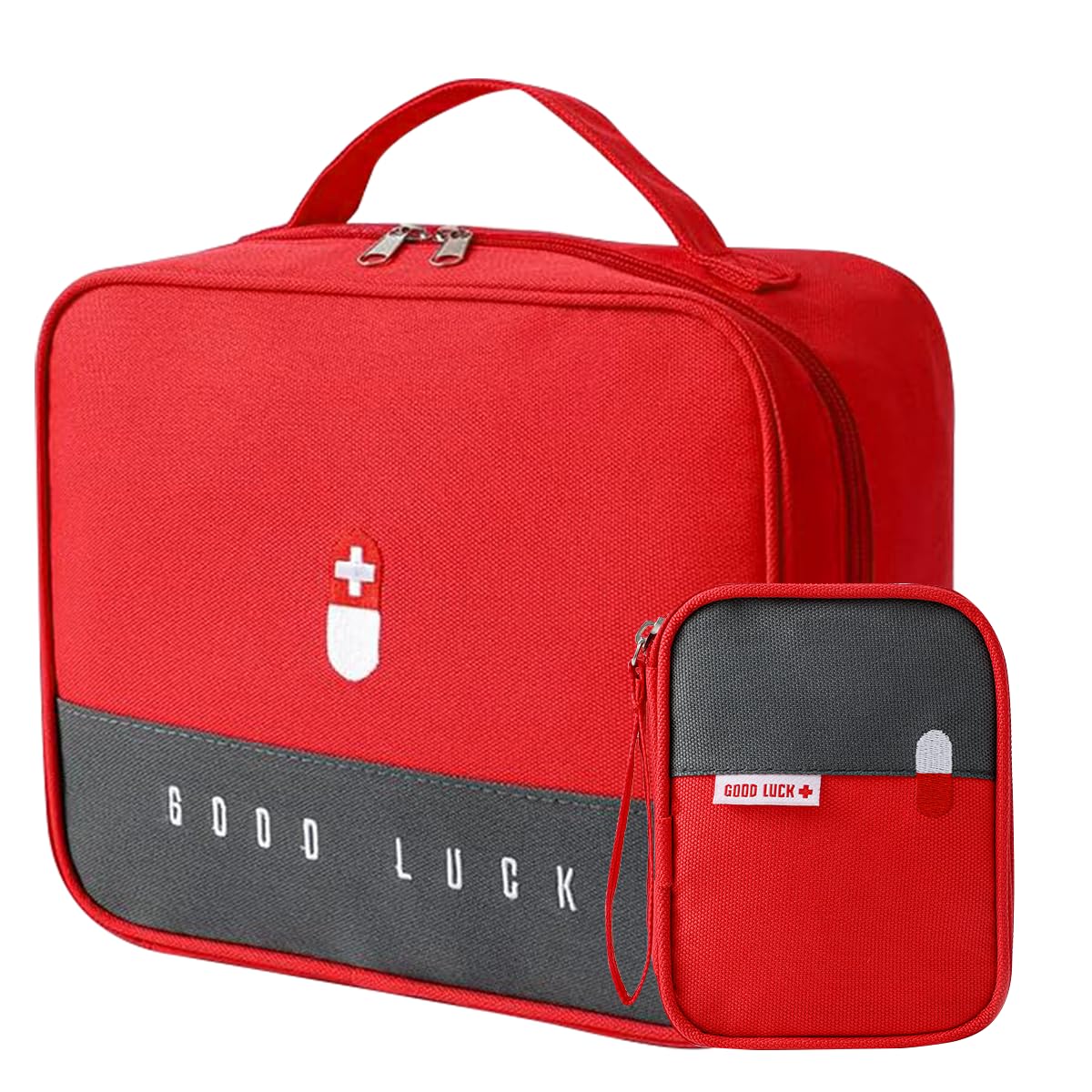 PALAY 2 Pack Medicine Bag, Empty Travel Organizer First Aid Bag Home Emergency Medicine Pouch Portable Travel Pharmacy Bag Organizer Bag for Storing First Aid Kit Items & Medicine PALAY 2 Pack Medicine Bag, Empty Travel Organizer First Aid Bag Home Emergency Medicine Pouch Portable Travel Pharmacy Bag Organizer Bag for Storing First Aid Kit Items & Medicine